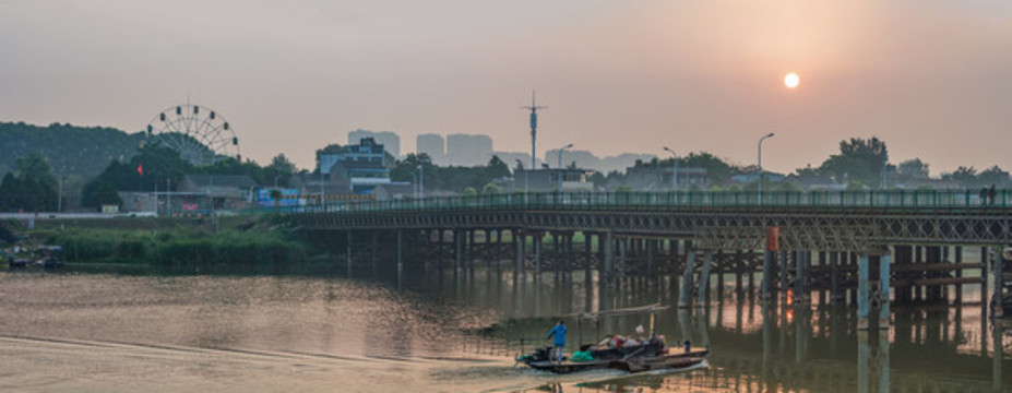 亳州渦河大洋橋全景圖