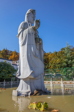 九華山旃禪林觀音塑像