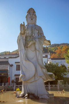 九華山旃禪林觀音塑像