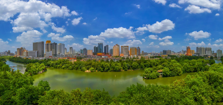 合肥包公園全景圖