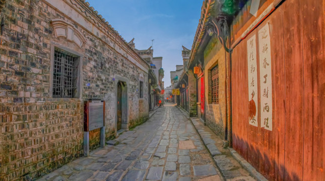 合肥三河鎮(zhèn)鄭善甫舊居全景圖