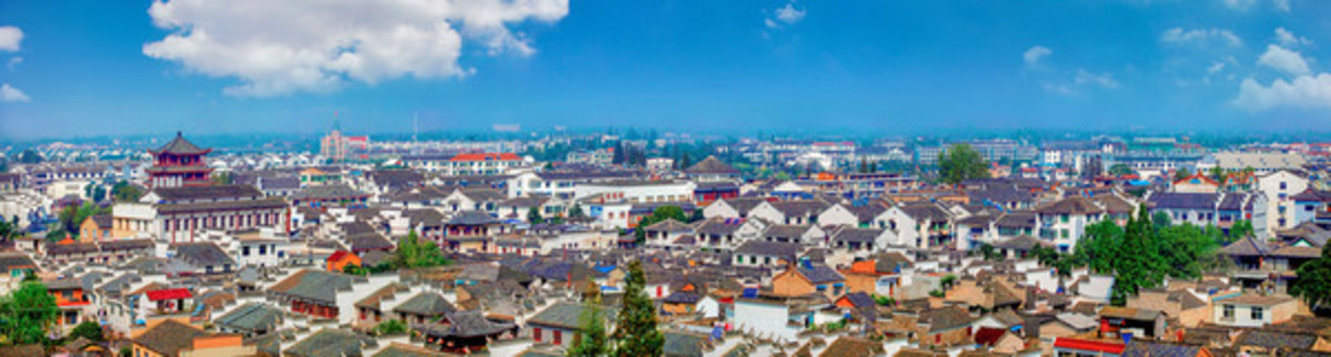 合肥三河鎮(zhèn)全景圖