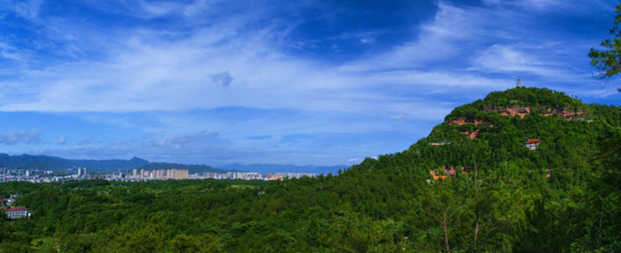 臺州赤城山全景圖