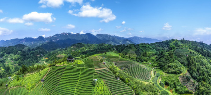 航拍柳州三江布央仙人山全景圖