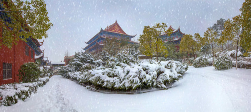 合肥開福寺雪景