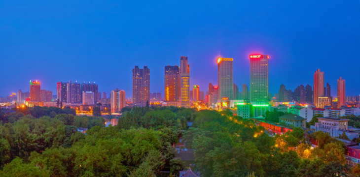 合肥包公園夜景