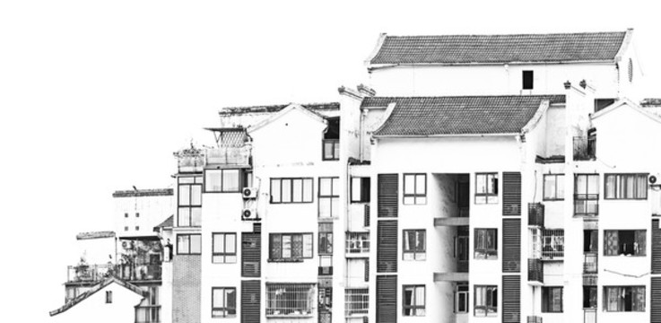 黑白建筑攝影