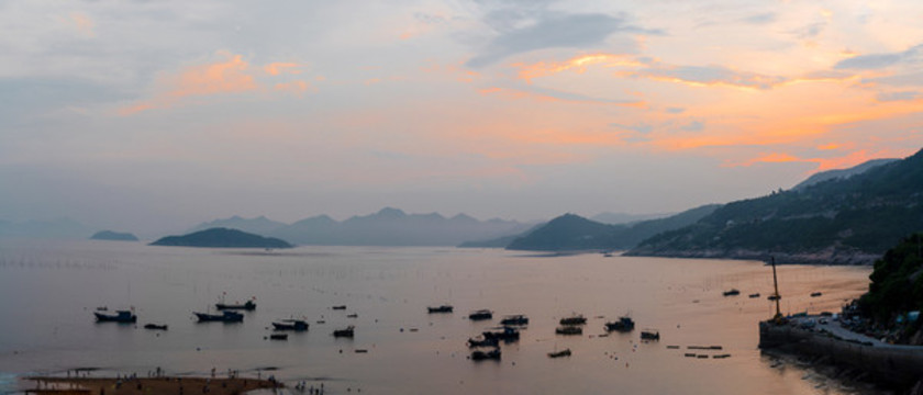 海島晚霞