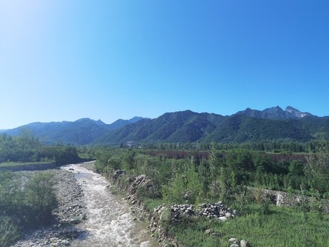 西安秦嶺北麓豐裕口河