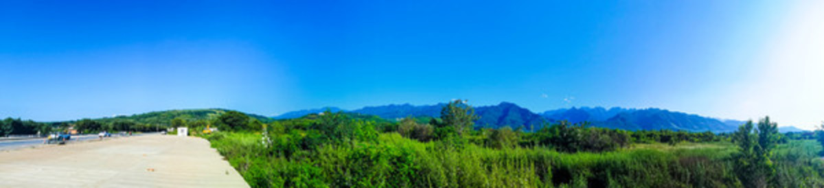 秦嶺山脈全景