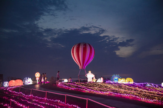 夢幻燈彩燈展夜景