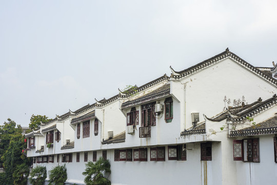 安徽合肥三河古鎮(zhèn)景區(qū)徽派建筑