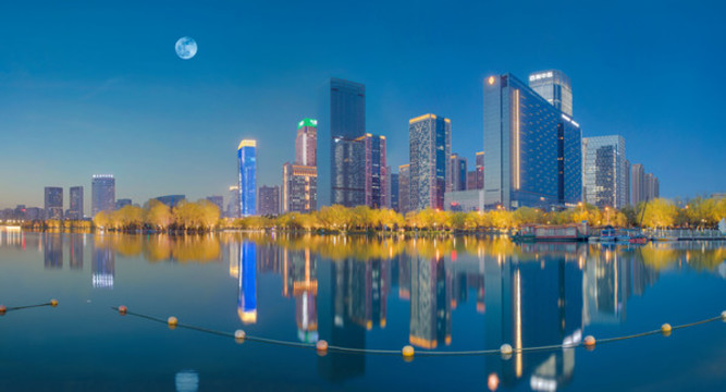 合肥天鵝湖全景圖