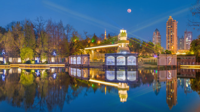合肥黑池壩公園全景圖