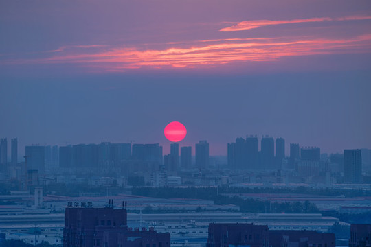 合肥濱湖新區(qū)夕照