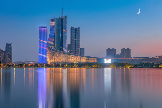 合肥天鵝湖夜色
