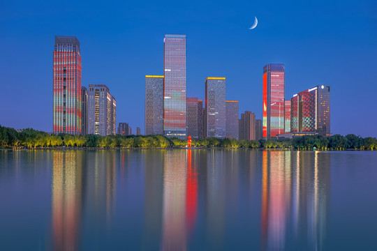 合肥天鵝湖夜色