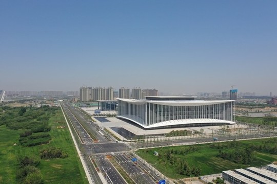 航拍浐灞會(huì)展中心會(huì)議中心