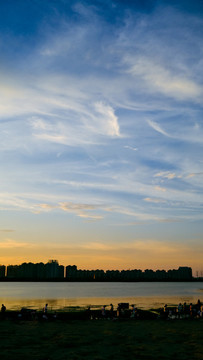 夕陽下的城市