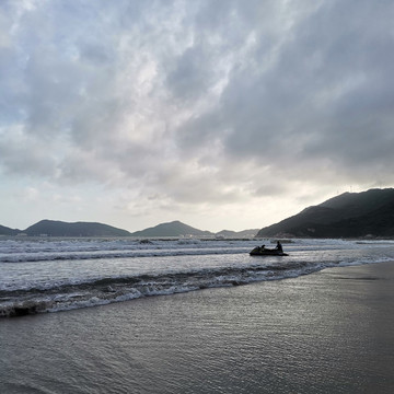 海邊與人