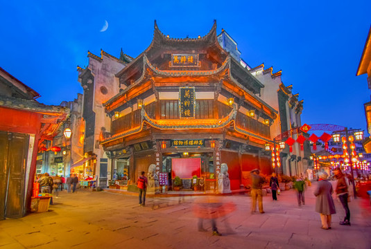 屯溪老街夜色