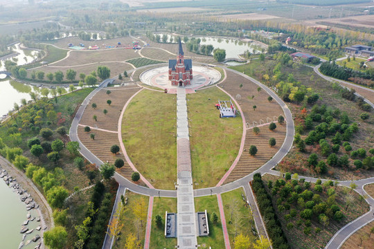 航拍柳孜文化園