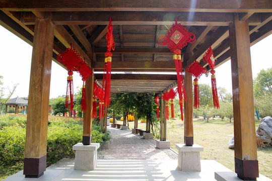 公園木走廊