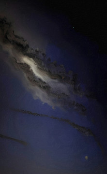 星空玄關背景