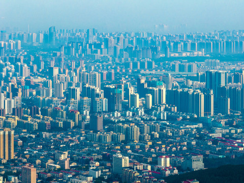 航拍濟(jì)南都市風(fēng)光