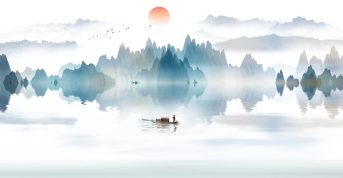 新中式山水畫