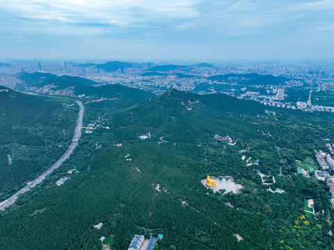 航拍濟(jì)南都市風(fēng)光