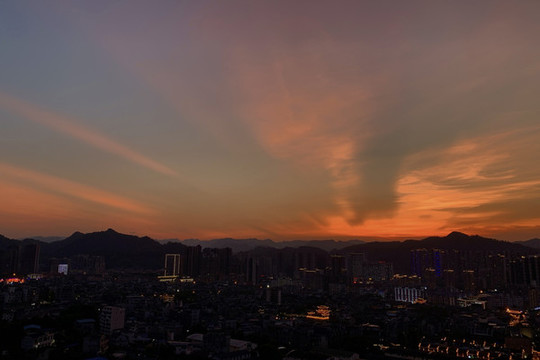 夕陽日落