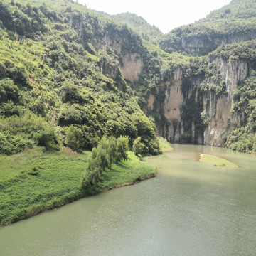 綠色的湖