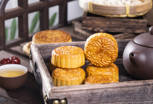 中國(guó)傳統(tǒng)節(jié)日中秋節(jié)美食月餅