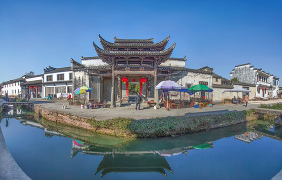 唐模尚文堂全景圖