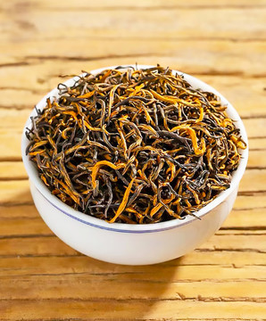 金駿眉茶葉特寫
