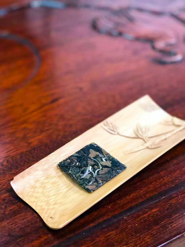茶葉特寫