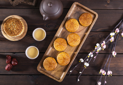 中國傳統(tǒng)節(jié)日中秋節(jié)美食月餅