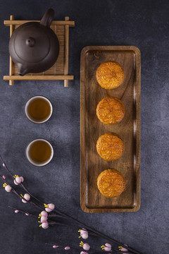 中國傳統(tǒng)節(jié)日中秋節(jié)美食月餅