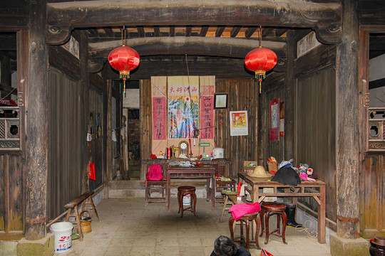 呈坎老宅堂屋