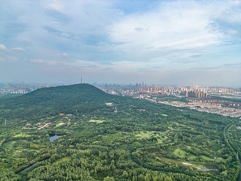 合肥城市風(fēng)光全景航拍