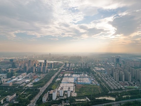 合肥城市風光全景航拍