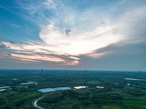 合肥城市風(fēng)光全景航拍