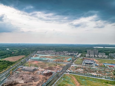 合肥城市風光全景航拍