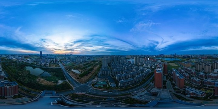 合肥城市風光全景航拍