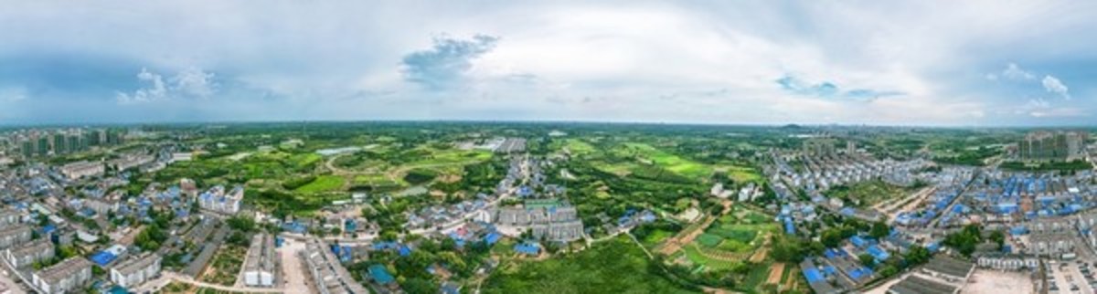 合肥城市風(fēng)光全景航拍
