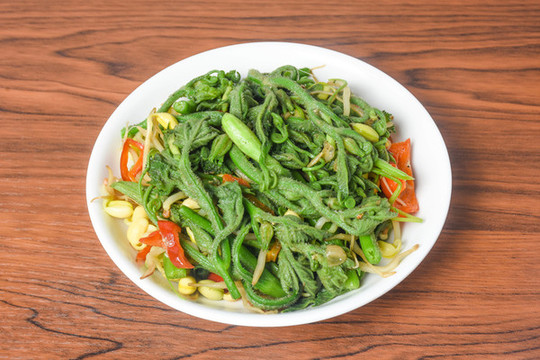 豆芽炒南瓜頭
