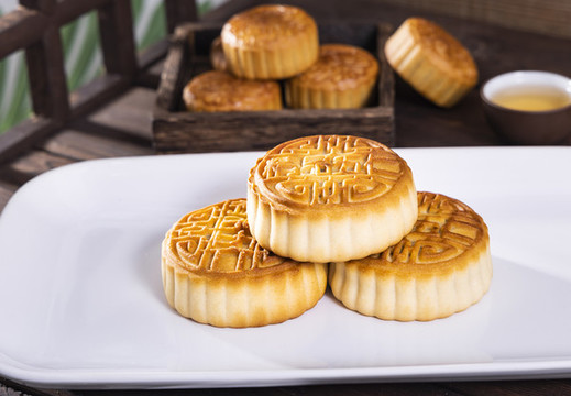 中國傳統(tǒng)節(jié)日中秋節(jié)美食月餅