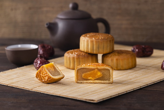 中國傳統(tǒng)節(jié)日中秋節(jié)美食月餅