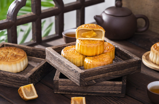 中國傳統(tǒng)節(jié)日中秋節(jié)美食月餅